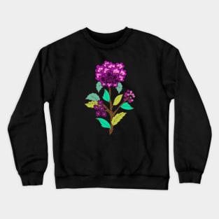 Exotic purple flowers Crewneck Sweatshirt